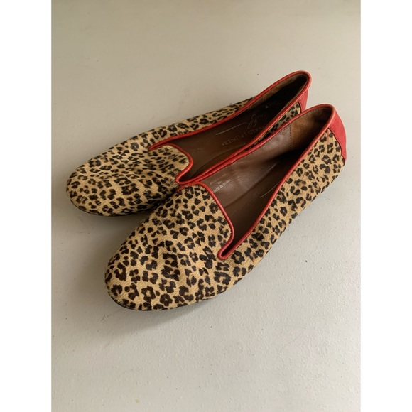 Donald J Pliner Leopard Print Calf Hair Loafers Women’s Siz 6